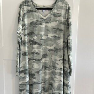 LuLaRoe Emily Long-Sleeve Dress XL (EUC)